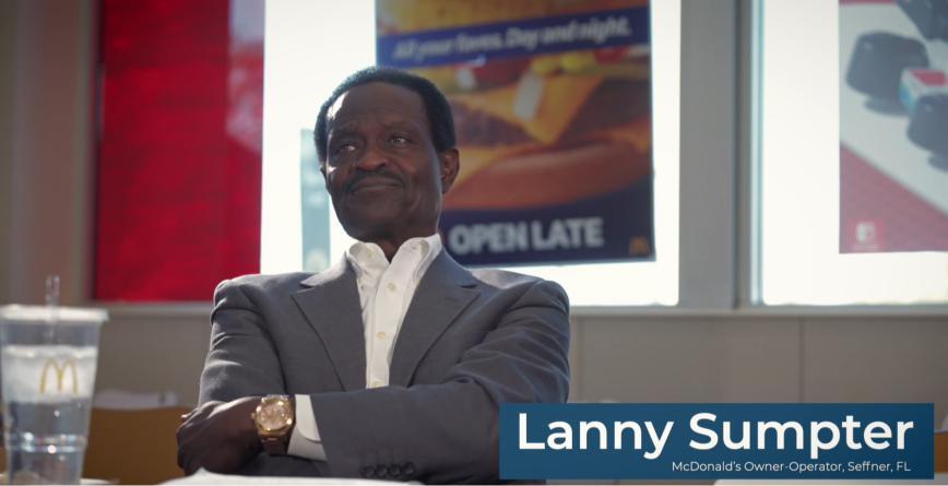Lanny Sumpter mcdonalds testimonial