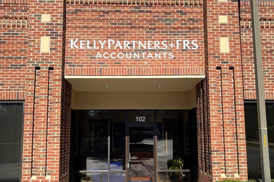 Kelly+Partners signage at the North Carolina office